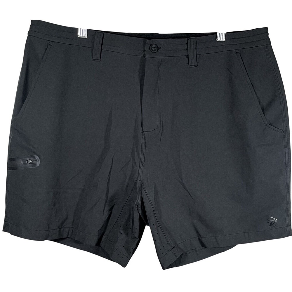 Gillz Shorts Men's 2XL 40in Inseam 7in Black Fishing Cargo Performance Outdoors